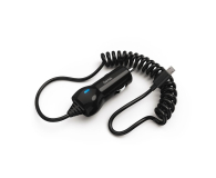 Hama Ladowarka Samochodowa z kablem spiralnym microUSB 2.4A czarn - 1459508 - zdjęcie 2
